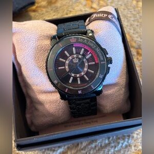 Juicy Couture Black Watch with Pink Accents